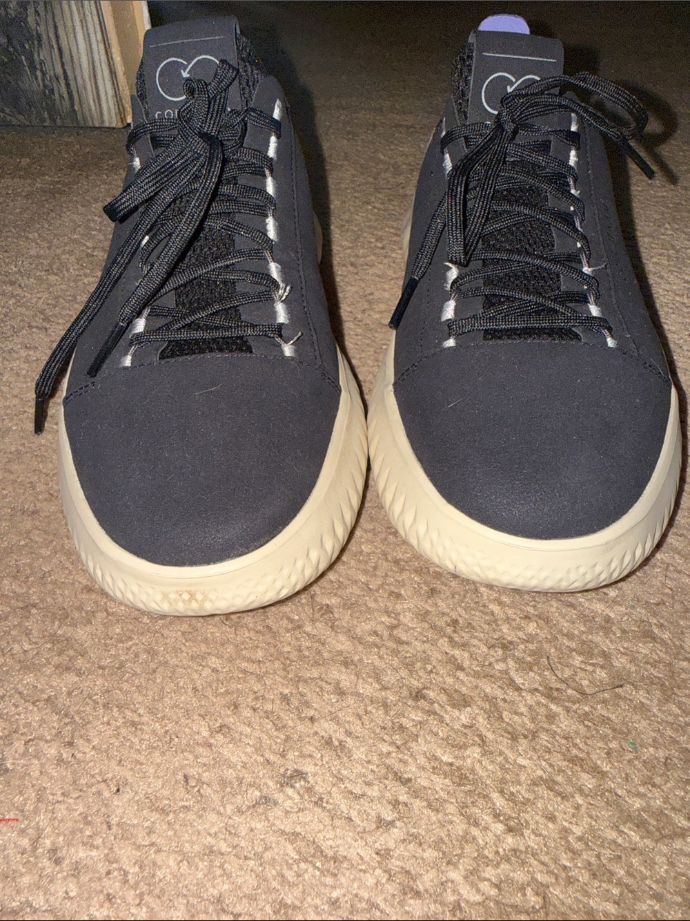 Cole Haan Black Sneakers with Cream Sole and Lilac Heel Tab - Picture 8 of 8